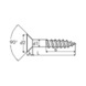 Fix master Wood screw, brass, countersunk head - DIN 7997 BRASS 3,5X20 - 2