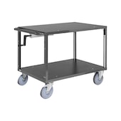 Heavy-duty table trolley height-adjustable