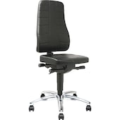 Swivel work chairs with castors