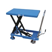 Scissor-type lifting table carriage