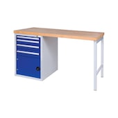 HK workbenches with undercounter cabinet