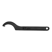 Hook wrench with pin