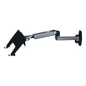 System workstation monitor holders, swivel arms