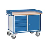 Assembly trolley with cabinet and drawer substructure
