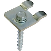 Foot clamp and base plate for META cantilever shelf