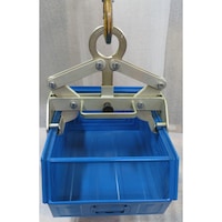 Box grippers for stacking and transport containers (Schäfer containers)