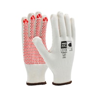 Knit protective gloves