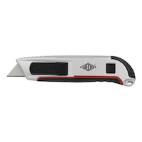 WEDO aluminium safety utility knife with spring-loaded blade