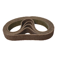 Non-woven sanding belts for tube belt sander
