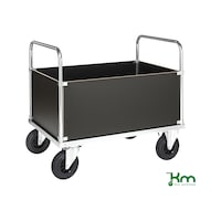 Platform trolley series 500 with 400&nbsp;mm case structure, zinc plated