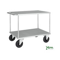 Series 600 zinc-plated table trolley, load capacity 500 kg