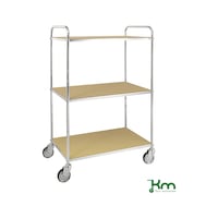 ESD shelf trolley, load capacity 250 kg