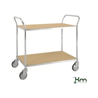 ESD table trolley with two load areas