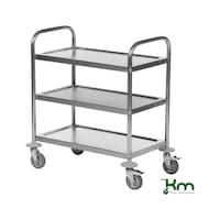 Stainless steel serving trolley C2 
