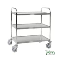 Stainless steel serving trolley C3 