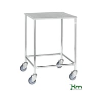 Serving trolley with one stainless steel load area, KM270