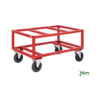 Pallet trolley made of steel, powder-coated, high