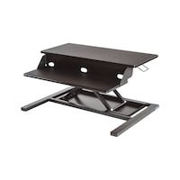 Desk top attachment height-adjustable, pneumatic