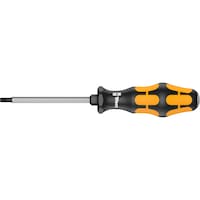 Screwdriver with striking cap and hexagon blade