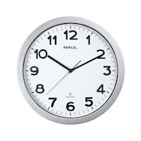 MAULstep radio-controlled wall clock 35 cm, white dial