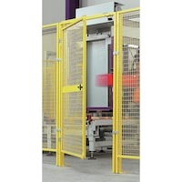 Safety switch for single or double door elements of MS system