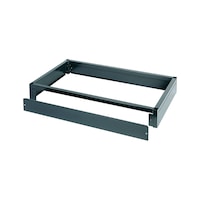 Fork lift-compatible base for drawer cabinet system 550 S