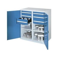 Heavy-duty cabinet with central partition