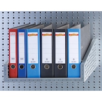 APFEL file shelf HxWxD 200x420x450mm made of galvanised perforated metal plate