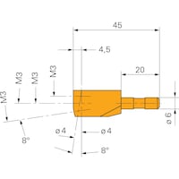 ORION Messeinsatzhalter für TESA MICRO-HITE