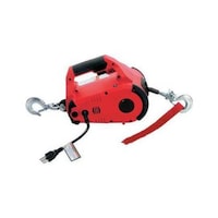AUTOSTAT elec. cable winch w. 230 V mains operation lift./tractive force 454 kg
