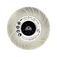 Scotch-Brite™ BB-ZS radial bristle grinding brush, type C, with shaft
