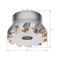 Angular milling cutter 90°
