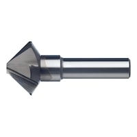 Conical countersink, 90°, solid carbide, multi-flute cutter