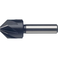 Conical countersink, 90°, HSS, multi-flute cutter