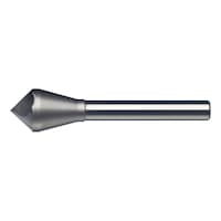 Conical countersink, 90°, HSSE, extra-long single flute cutter