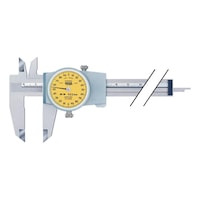 Pocket vernier callipers with round scale