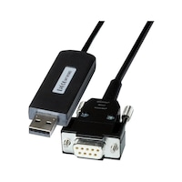 TESA connection cable, RS232 (Sub D) with USB plug