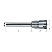 Collet chuck extension