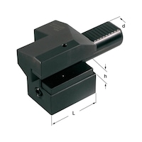 axial tool holder for lathes, DIN ISO 10889-4