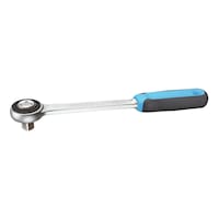 GEDORE 1/2 inch ratchet DIN 3122, 270 mm with push-through square drive