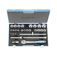 Socket wrench set, 28 pieces