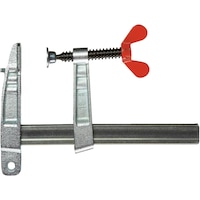 BESSEY pole weld. clamp 150 x 60 mm w. malleable cast iron bracket and wing nut