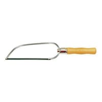 Saw bow with adjustable wooden handle