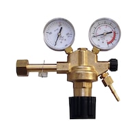 Cylinder pressure regulator for carbon dioxide and argon