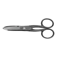 ORION electricians scissors with wire cutter 125 mm serrated nickel-plated
