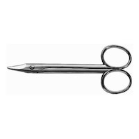 ORION electronics scissors 115 mm curved nickel-plated