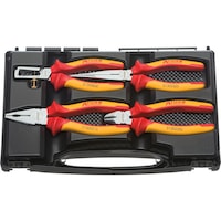 ATORN VDE pliers set, 4 pieces, two-component handle, in case