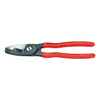 KNIPEX cable cutters 200 mm twin blades with plastic handle