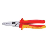 VDE cable shears with dual blade