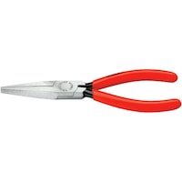 Langbeck flat nose-pliers, flat jaws, with dipped grip covers